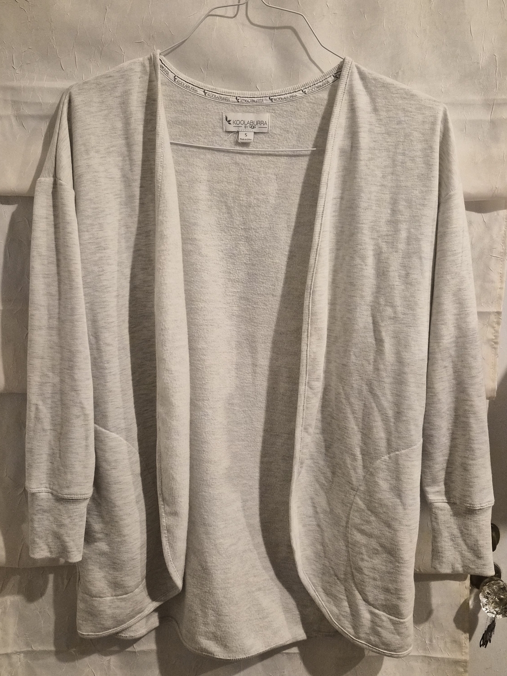 Koolaburra Women's Open-Front Cream Sweater Cardigan